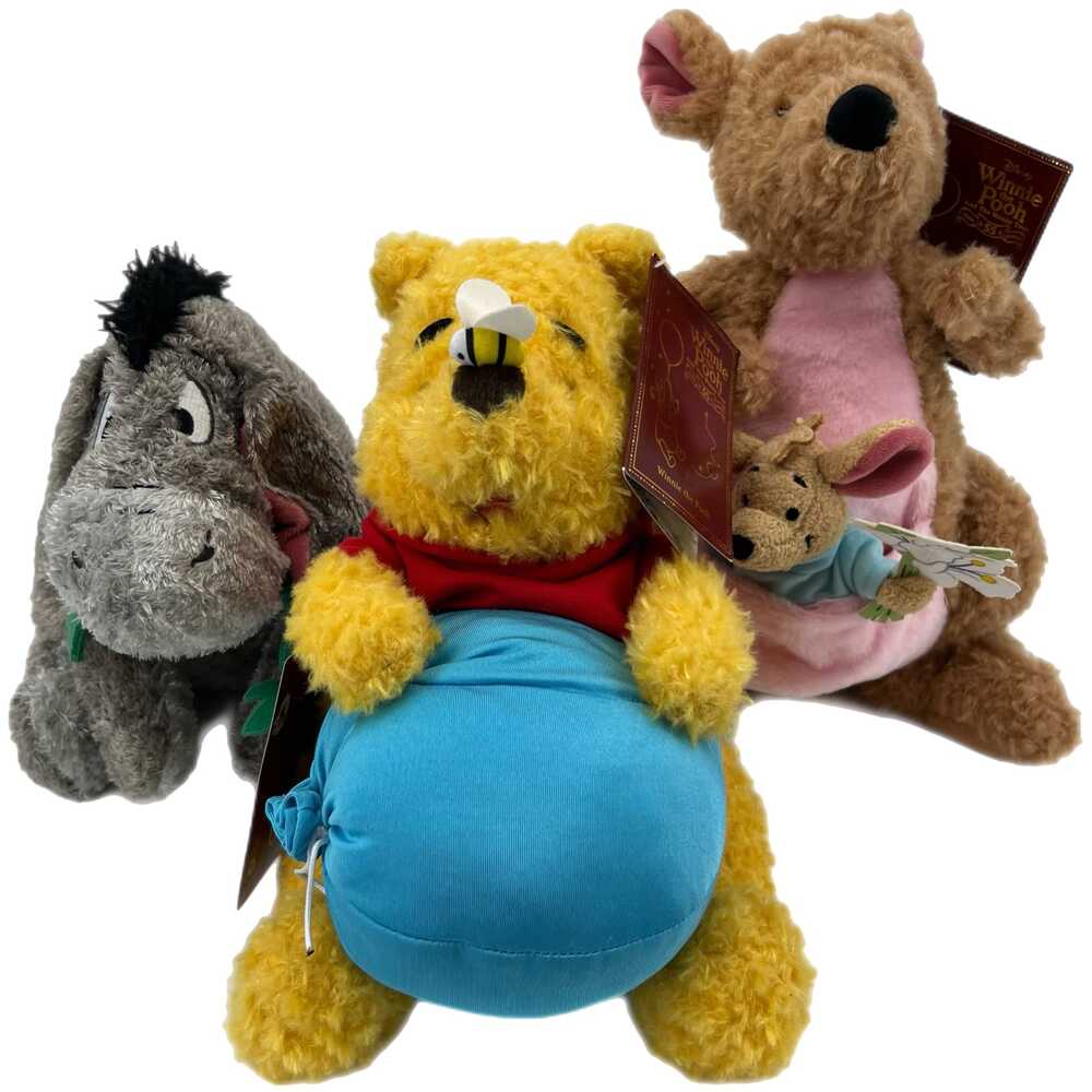 Disney Winnie the Pooh and the Honey Tree Plush Set Yellow Pink Stuffed Animal